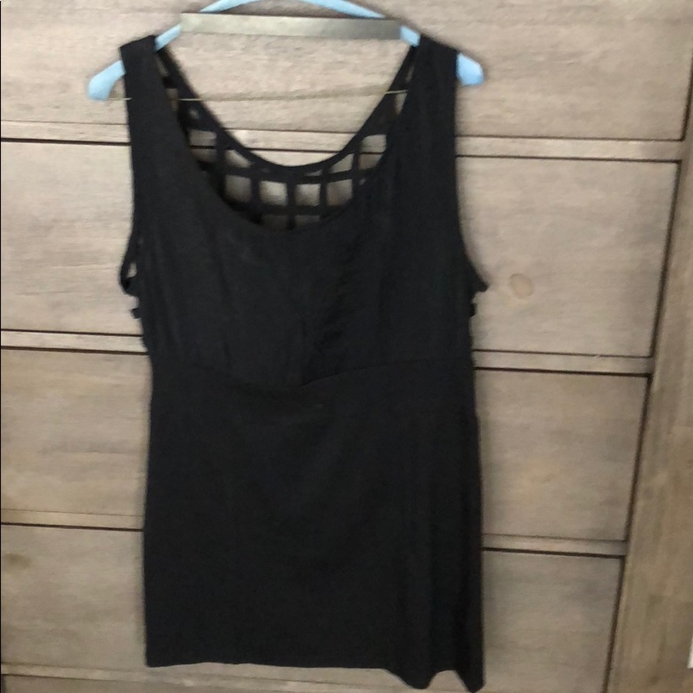 Black mini dress